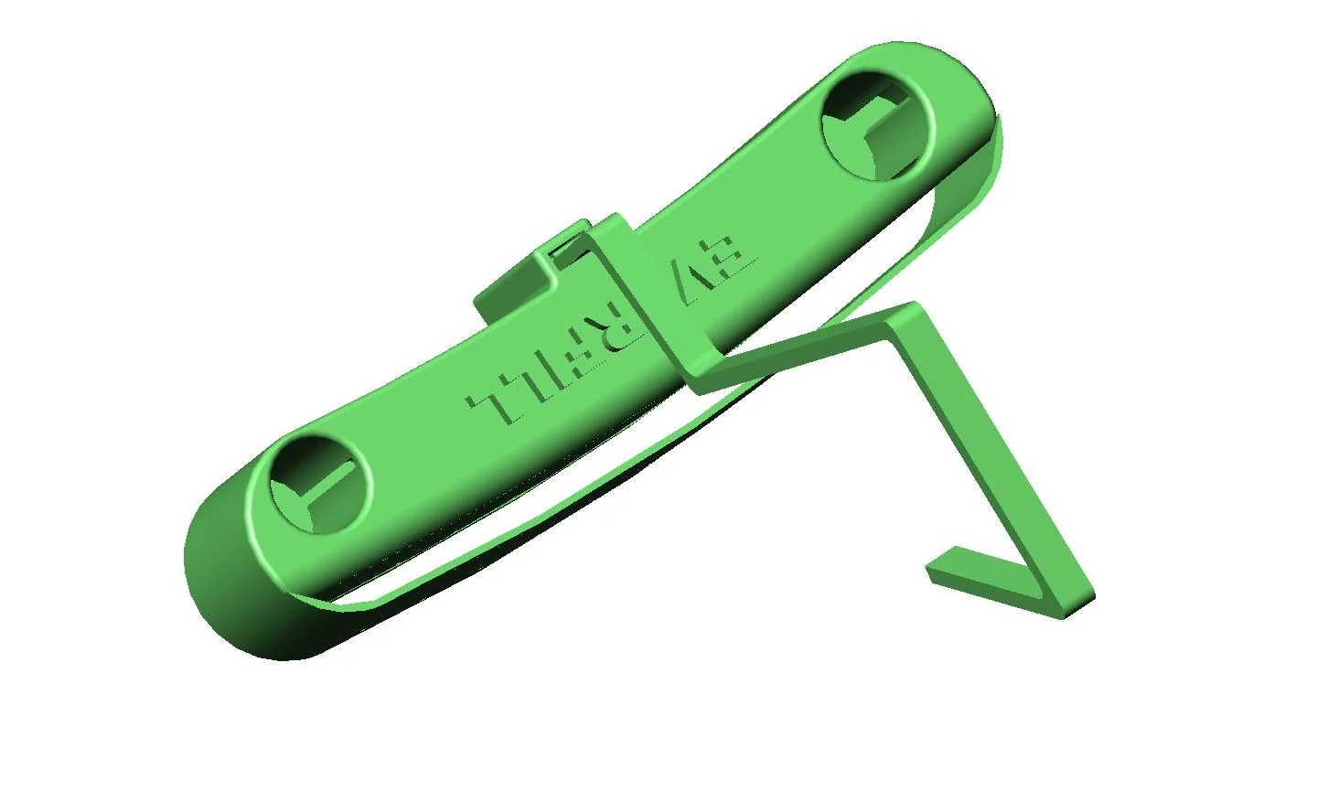 EverFill dispenser and rim hanger viewed from below